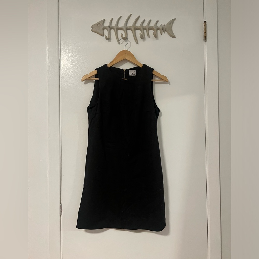 Black Suede Sleeveless Dress